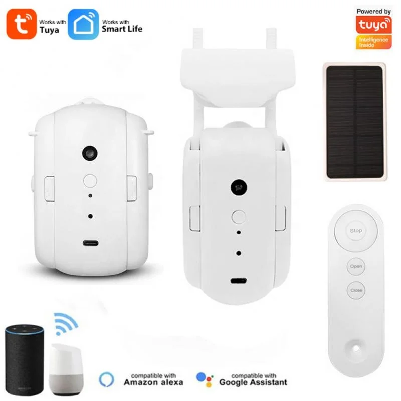 Smart Home Tuya Curtains Robot Motor Wireless Automatic Curtain Opener Voice Remote Control