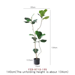 Y-shaped trunk banyan tree by plastic material green plant interior decoration artificial plant life size artificial trees