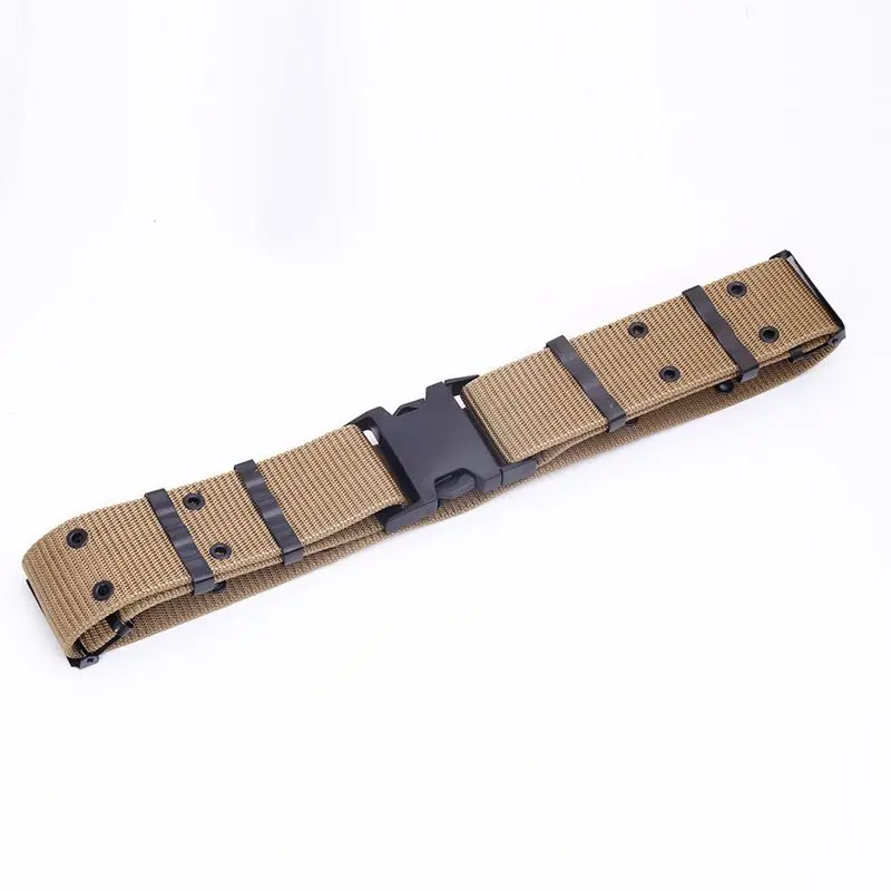 
Military Combat Utility Belt Army Canvas Tactical Belt With Quick Release Buckle for Outdoor military security 