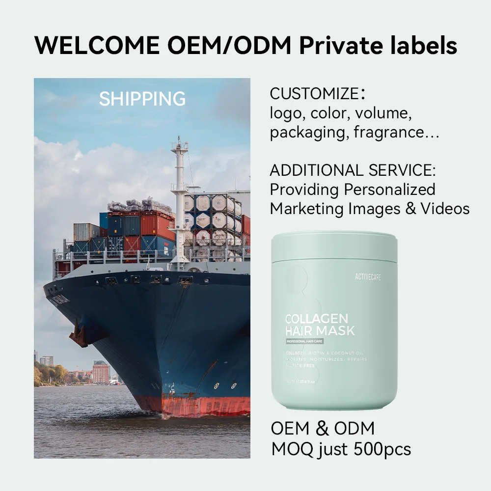OEM ODM Coconut oil hair mask smoothing nourishing hair care Repairing mask Wholesale Private Label Hair Care products