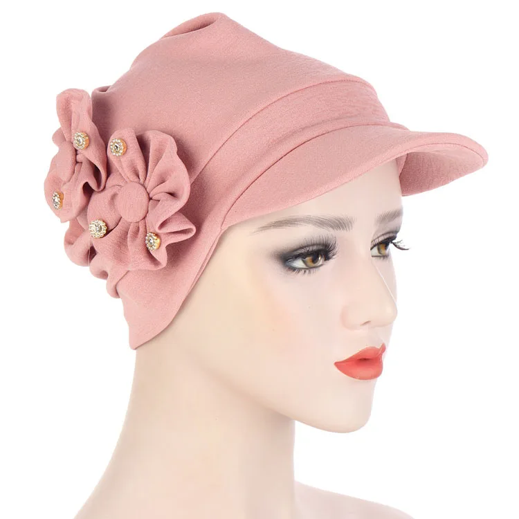 Fashionable Hooded Cap With Solid Color Applique With Diamond In Stock Turban  Hijab Inner Cap Hijab Caps