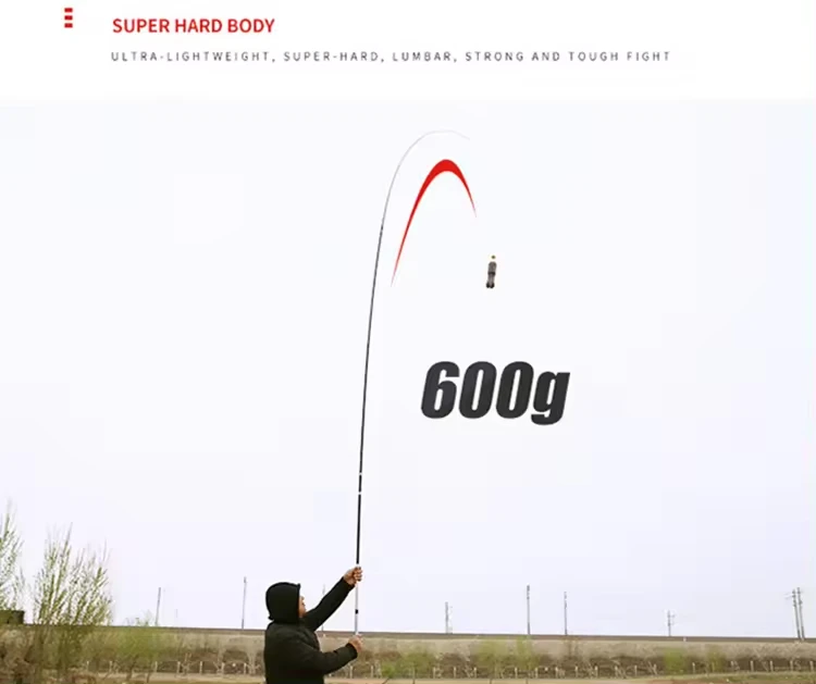 KEKAXI 2.7m 3.6m 3.9m 4.5m 4.8m 5.4m 5.7m 6.3m 7.2M Super Hard Carbon Fiber Hand Fishing Telescopic Fishing Rod Stream Rod