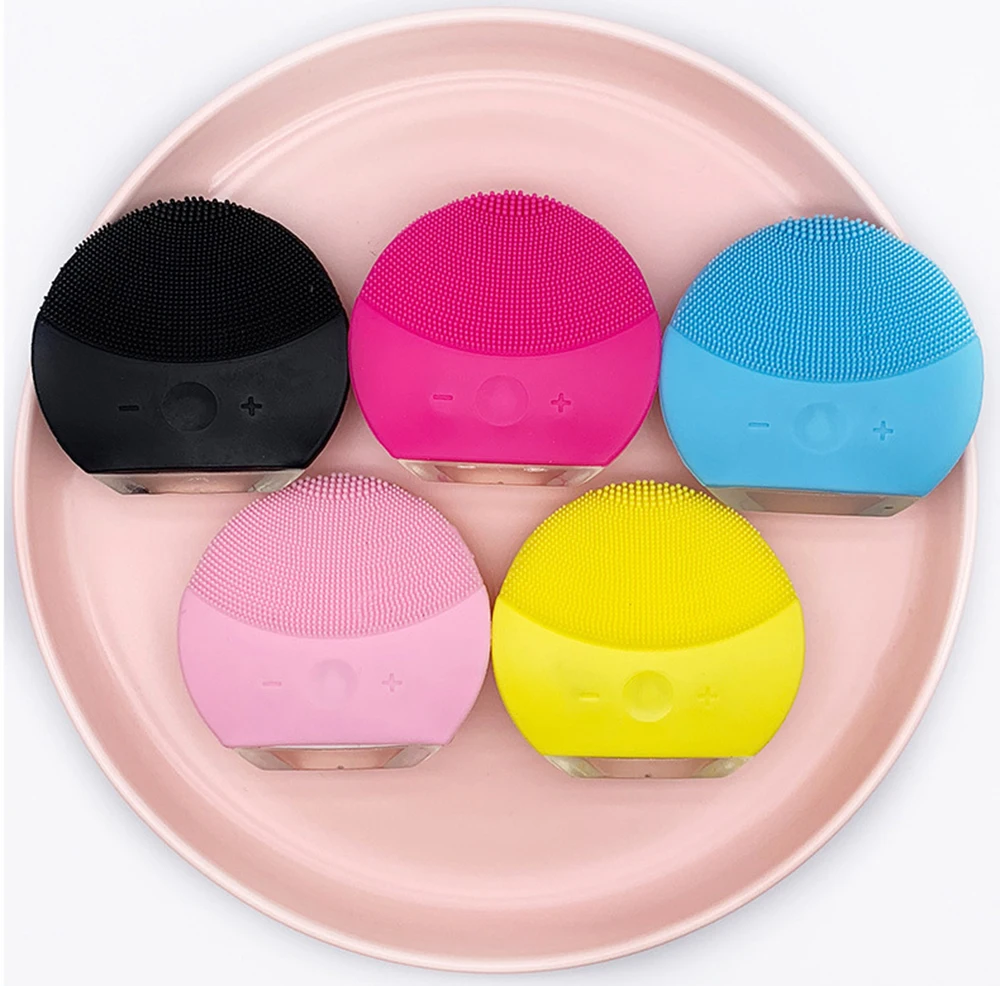 
Popular Ultrasonic Face Washing Device Electric Waterproof Foreos Luna Mini USB Charging Facial Cleansing Brush 