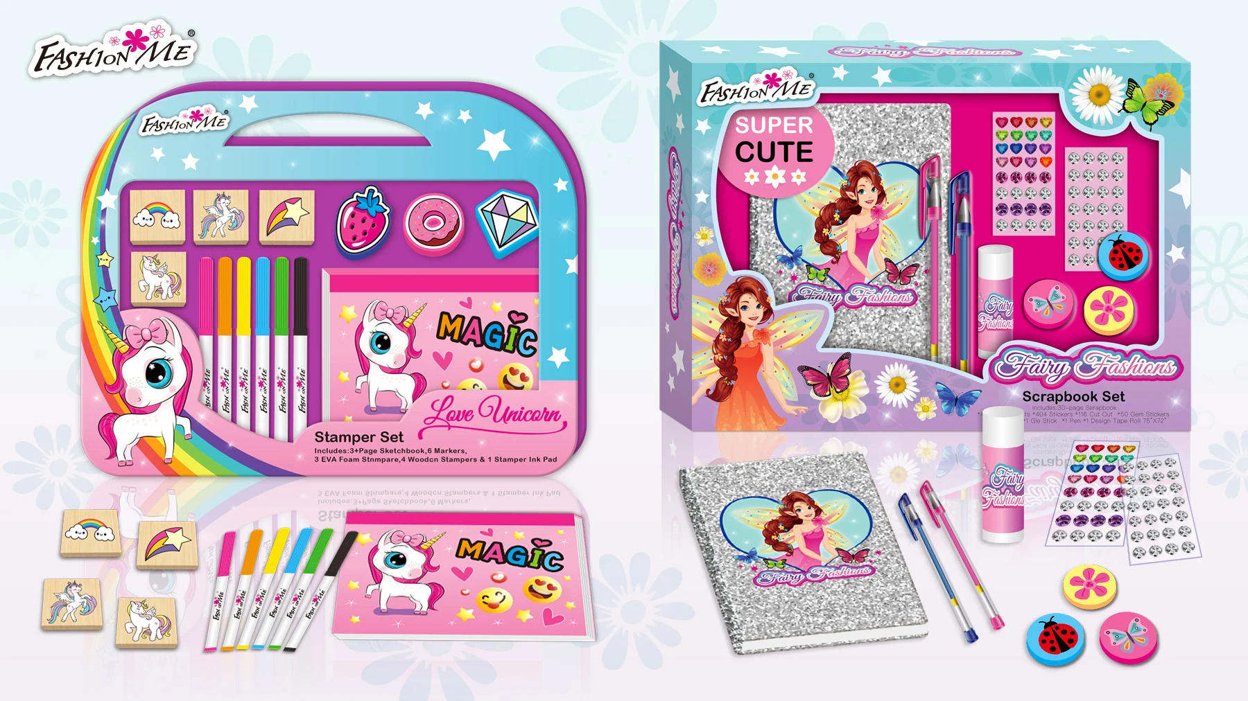 new design gifts Fashion  your own stamper set with color markers for kids
