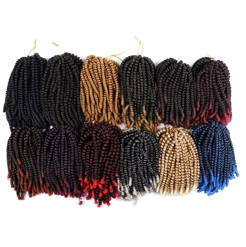 crochet hair extension nubian Spring twist Bomb twist Hair extension African Braiding hair spring twist