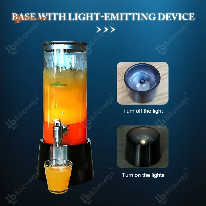 Factory PC Tube Draft Beer Dispenser Food Grade With Filter Wine Beverage Stainless Steel Beer Tower Dispenser