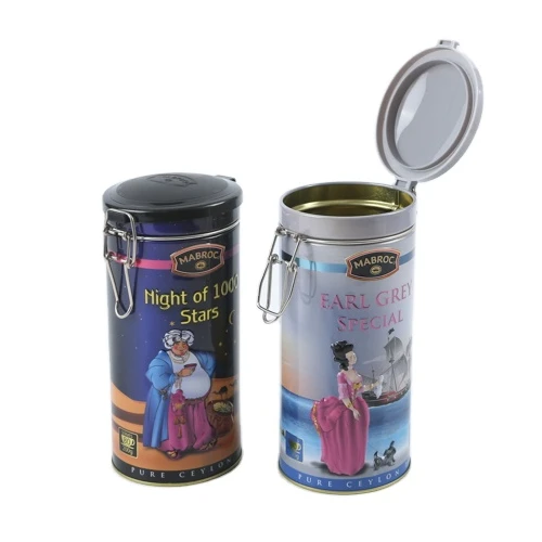 Round coffee packing box Airtight lid coffee tin box