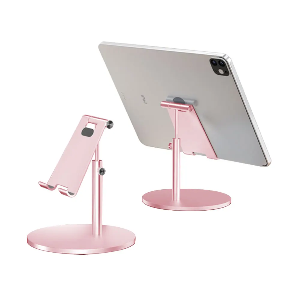 Foldable Telescopic Table Mobile Phone Support Swivel Rotating Phone Stand Telescopic Black For Phone Stand