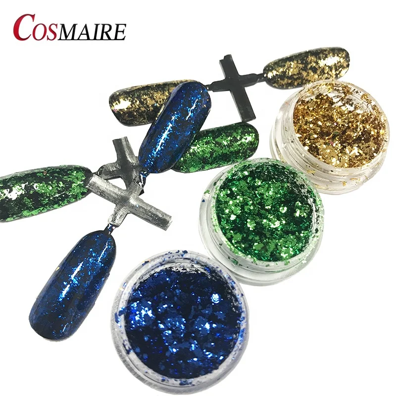 Wholesale Platinum Fireworks Foil Aluminum Flakes Powder Mirror Effect Nai Pigment