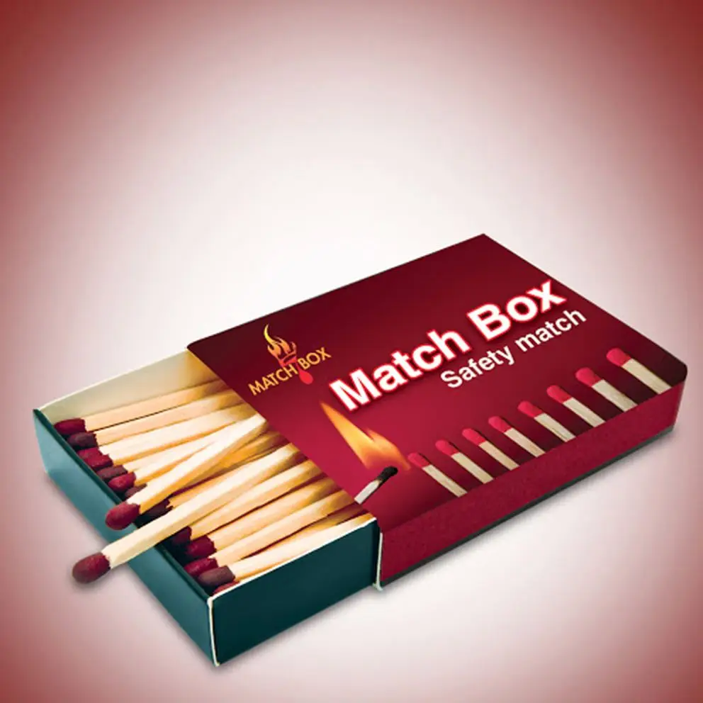 
Blank recycle match box lighter wholesale custom slide opening match boxes kraft paper match box 