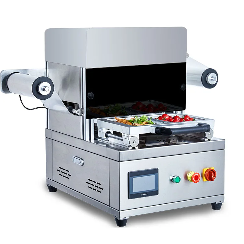 Fresh Food Meat Fish Fruit Gas Flushing Purging Type Map Vaccum Tray Sealer