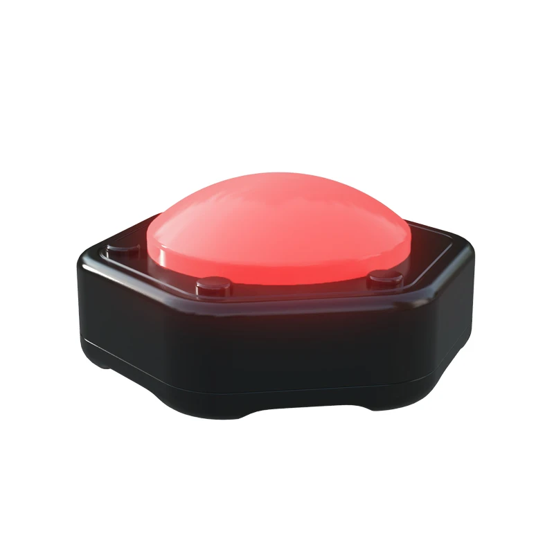 5 Pack Wireless Handled Game Answer Responder Facilitator Button with Lights and Sound for Classroom Family Party