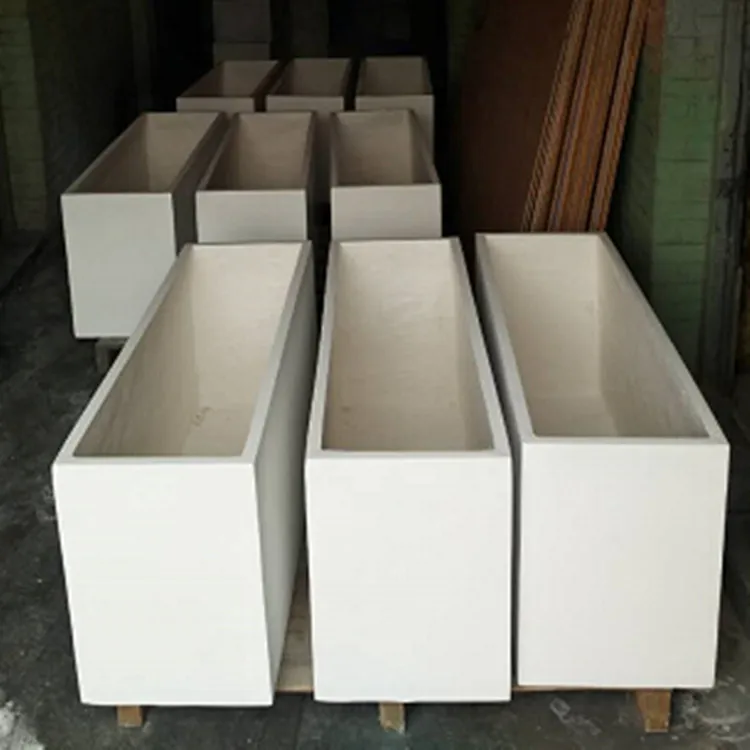 Large mini garden planter balcony vegetable planter box Nordic white home garden flower pots