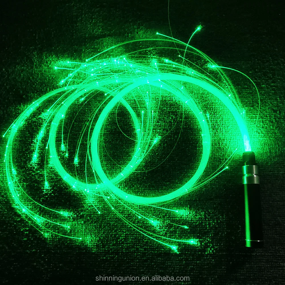 LED Fiber Optic Light Whip for Dancing - Spiral Chinly LED Fiber Whip Toy - 6ft Bright LED Rock Lights Glow Safety Whip Parts