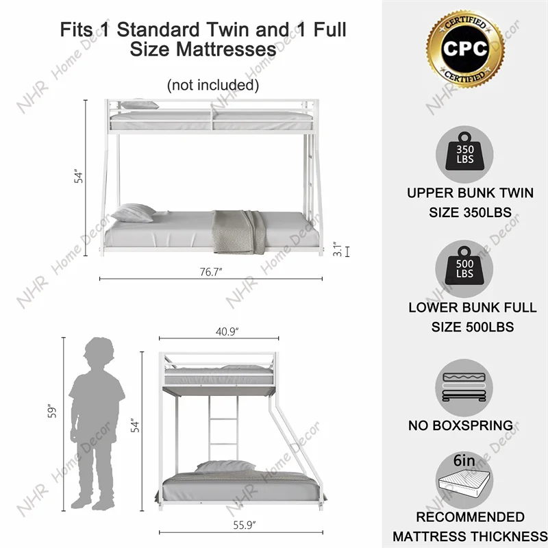 Multifunction Bunk Bed Solid Wood Children Bunk Bed Kids Bunk Bed