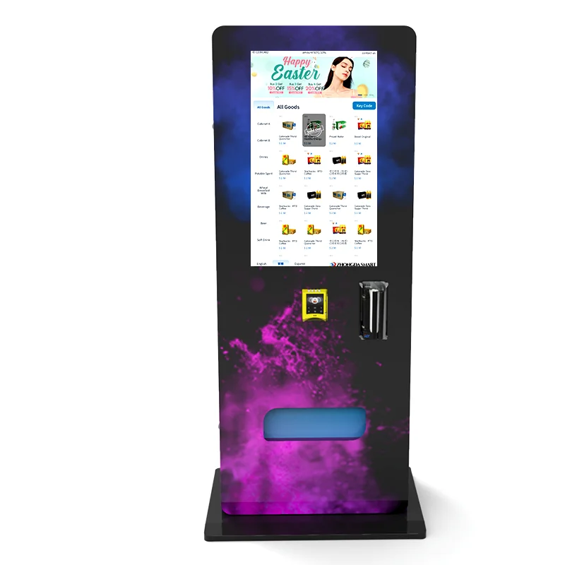 32 Inches Touch Screen Small Mini Free Stand Beauty Care Vending Machine With Nayax Credit Card Reader