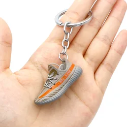 High quality fashion keychain 1:6 Mini shoes Keychain for 3D mini sneakers key chain for yeezy 350