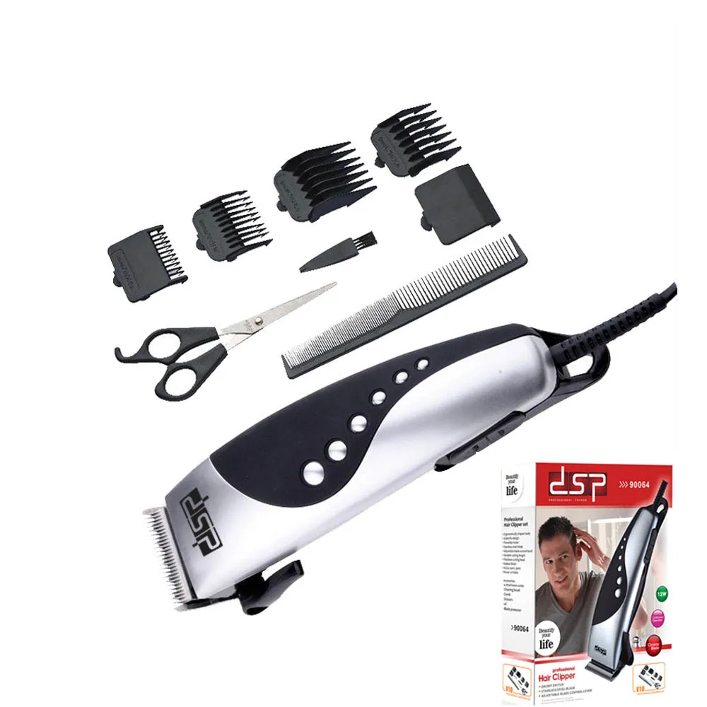 Электрическая машинка для стрижки волос, портативный триммер с регулируемыми лезвиями, легкая в эксплуатации