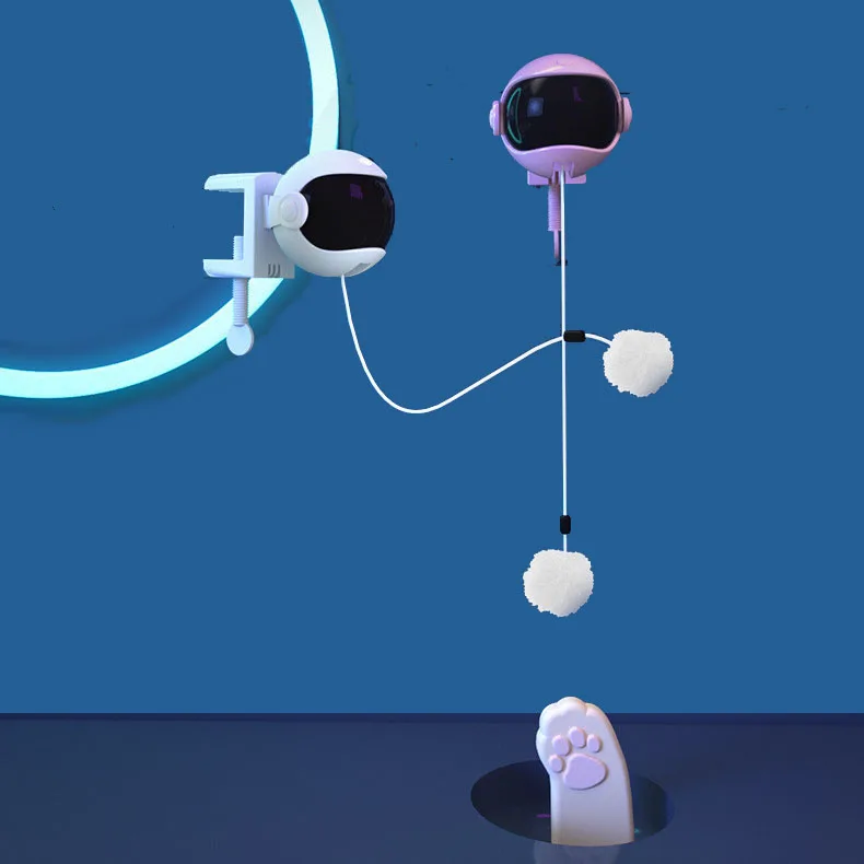 funny smart automatic interactive fishing cat toy ball Electronic Cat Toys for Exercise