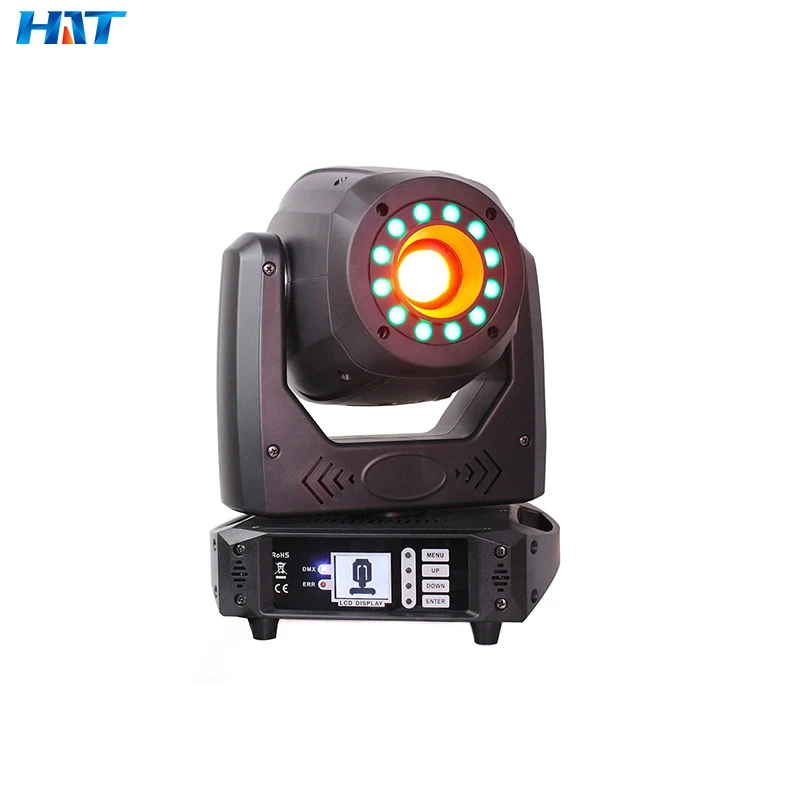 HAT Hot Sale stage lights Head Moving 100W Beam  Jeux De Lumire  DJ Mini Beam 100Watts  Luces Beam 100W Spot KTV Bar light