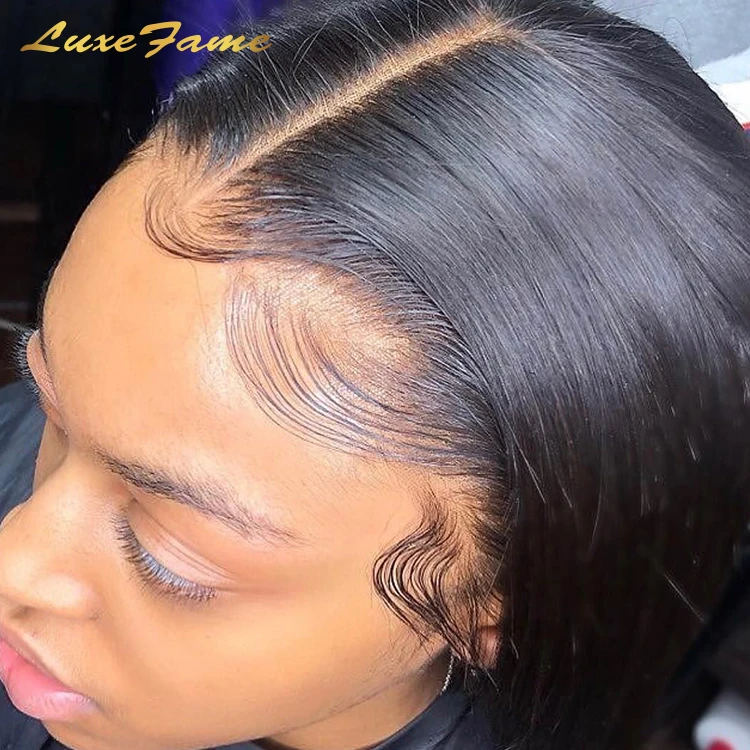 Оптовая продажа, дешевый Невидимый передний парик из HD-кружева, супер тонкий прозрачный Швейцарский парик из 100% натуральных человеческих волос 13x4 13x6