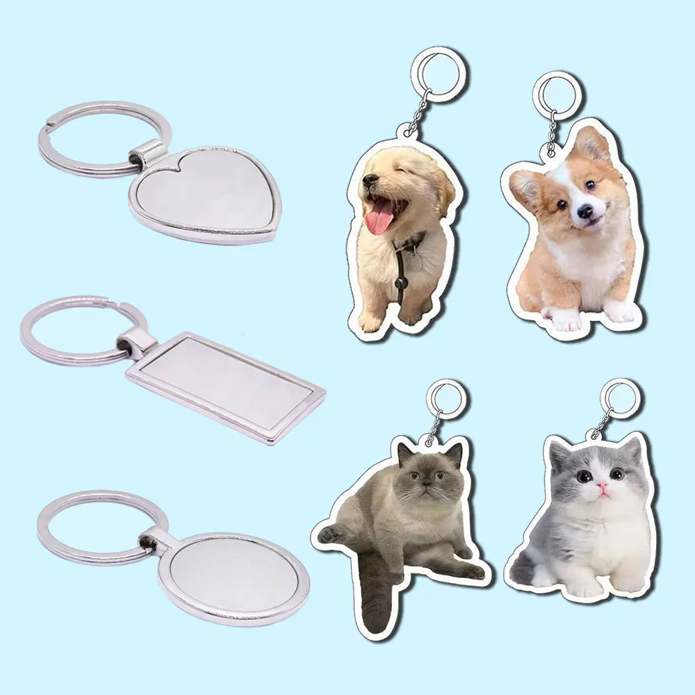 Factory Wholesale Metal Key Chains Custom Logo High Quality Blank Keychains