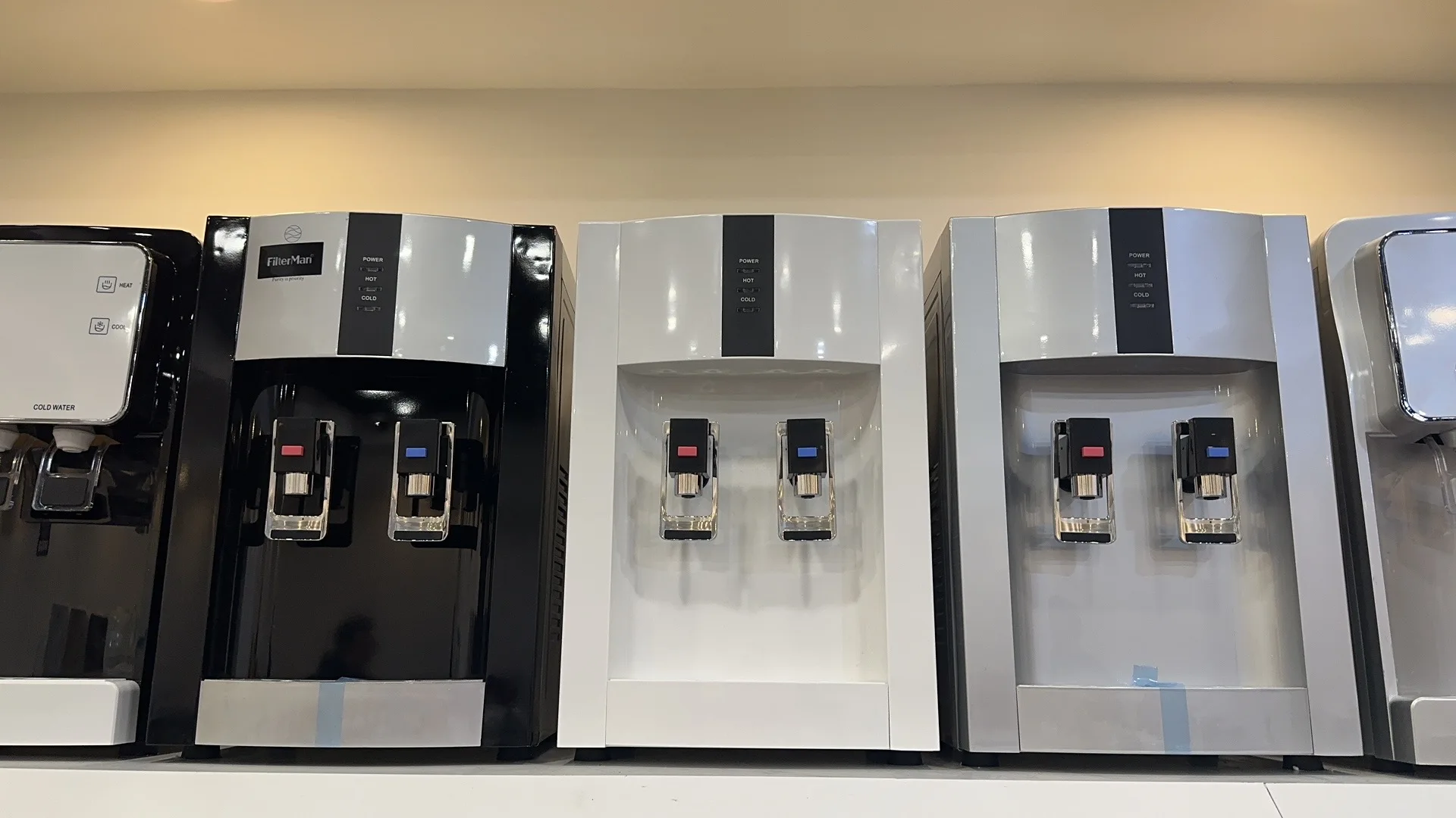 Factory Hot Cold Taps Mini Household UF Water Filter Countertop Upload Water Cooler Dispenser