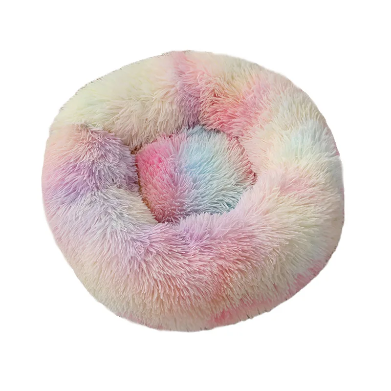 Supplier for Dog Bed Luxury Washable Pet Cushions Mat Fluffy Donut Cuddler Cute Cat and Sofa