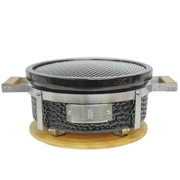 Японский круглый керамический угольный уголь Auplex, портативный гриль для барбекю