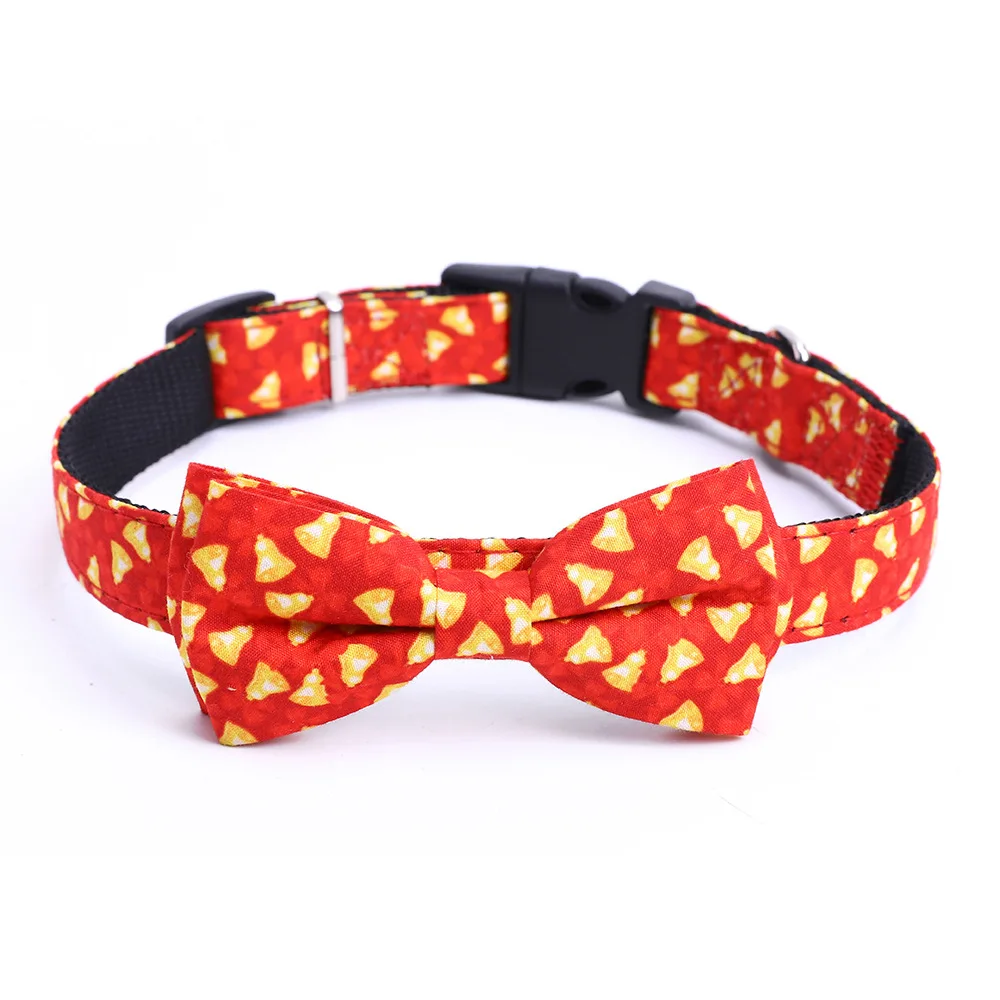 Wholesale Customized Pattern Low MOQ Pet Dog Collar Bow Ties For Small Medium Dog
