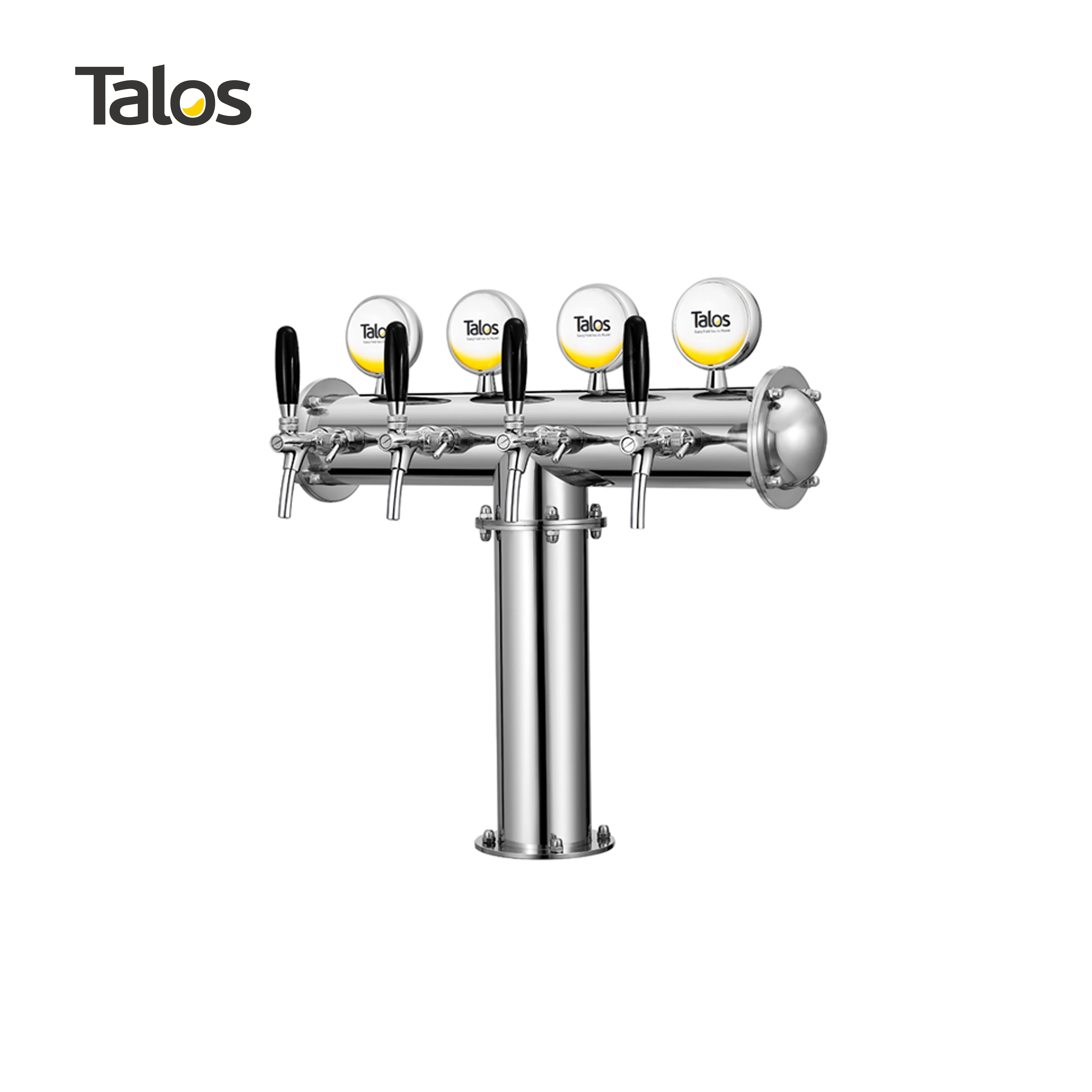 TALOS Bar Equipment 4-way102mm Draft Beer Tower