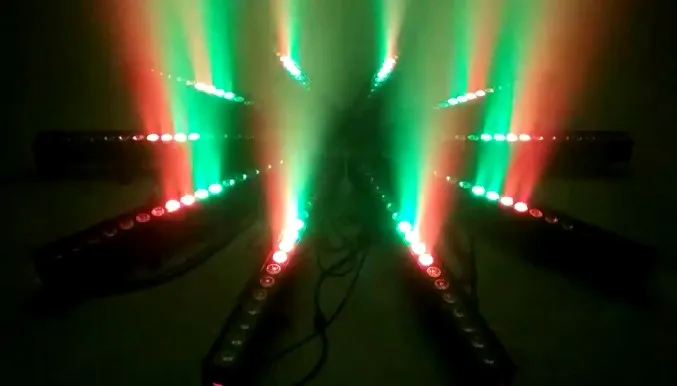 Winlite IP20 14x6 в 1 rgbwa + uv 18 Вт пиксельный светодиодный настенный светильник