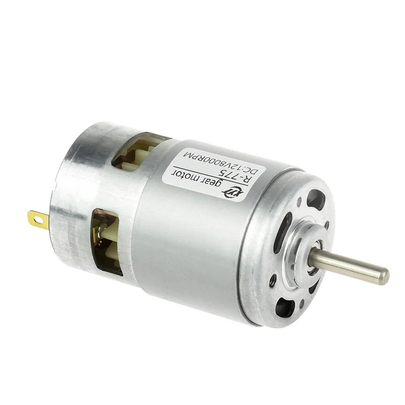 China RS775 12v dc motor supplier 4000rpm 6000rpm 8000rpm vibration brush dc motor price