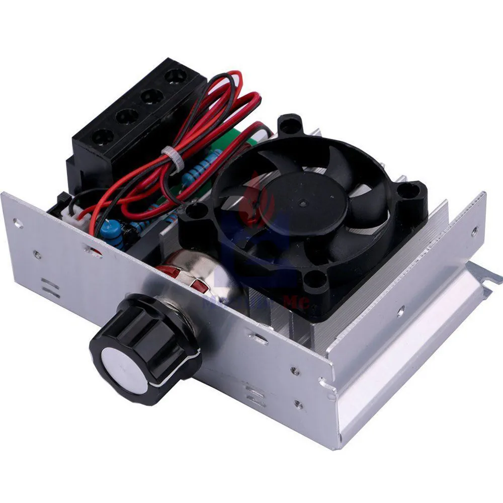 Yoinnovati 10000W ультра-водонепроницаемый силовой стабилизированный блок питания переменного 110 -220V SCR Мотор Управления электронный регулятор яркости контроль скорости с Вентилятор контроля