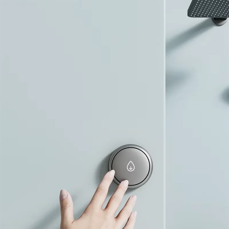 Bathroom thermostatic shower fixtures three function new design Smart shower with Lumbar jet massage