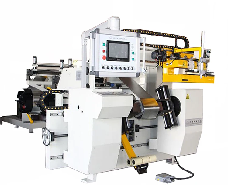 Servo Motor Driven Two Chucks Copper Film Winder Reactor Foil Winding Machine