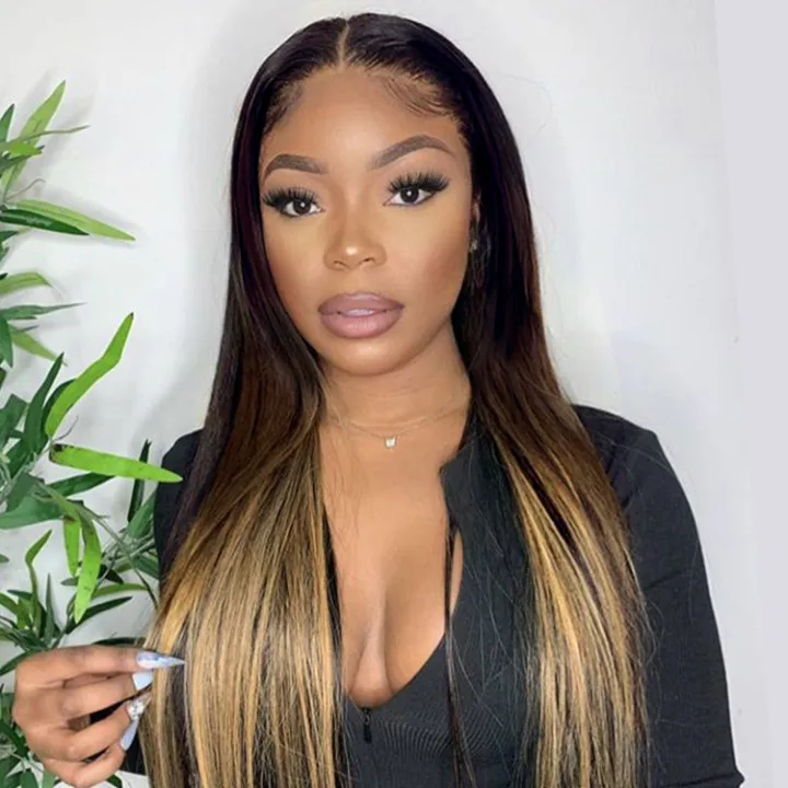 Перуанский выровненный необработанный индийский чёрный женский длинный бразильский прямой выпрямитель для ушей HD кружевной передний парик из человеческих волос