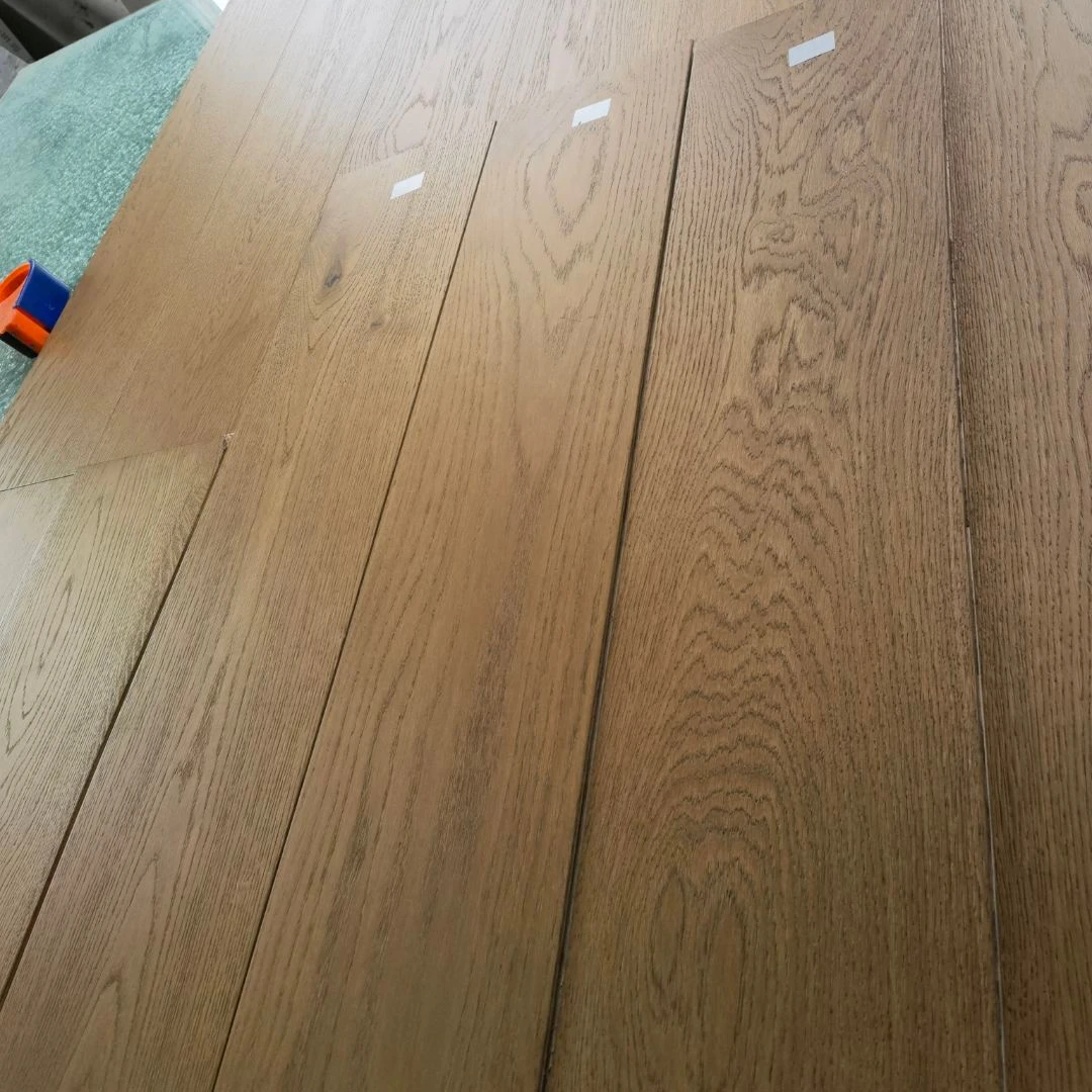 240mm Natural Multi Euro White Oak Wooden Flooring Solid Wood Color