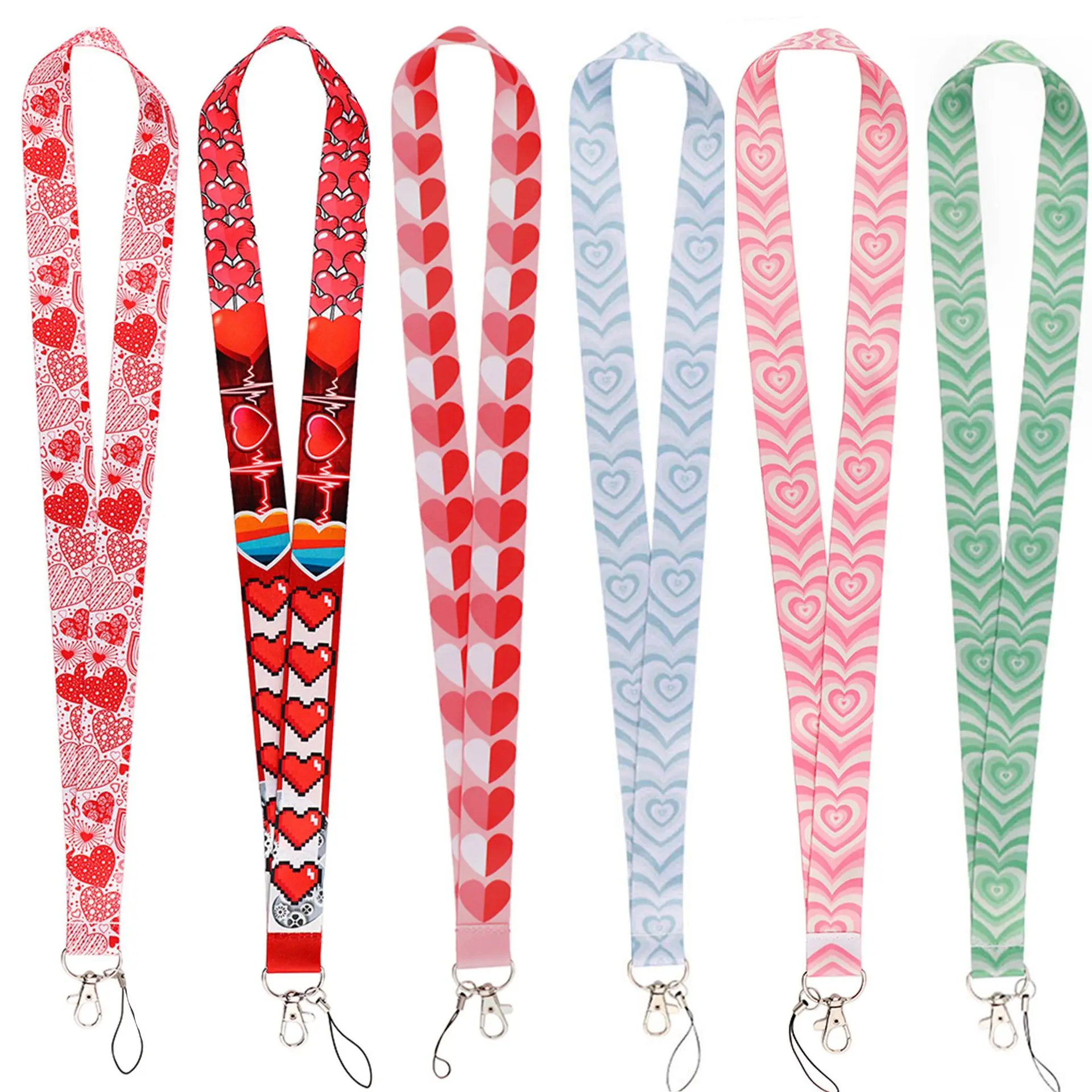 Wholesale Heat transfer polyester new style hanging rope Handmade Braided Hand-woven daisy flower mobile phone lanyard