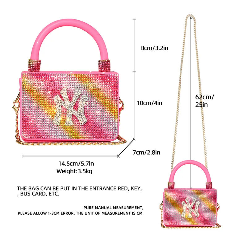 
2021 Luxury fashion famous designer brands ny purse and hat handbags matching ny hat and purse set NY bag set 