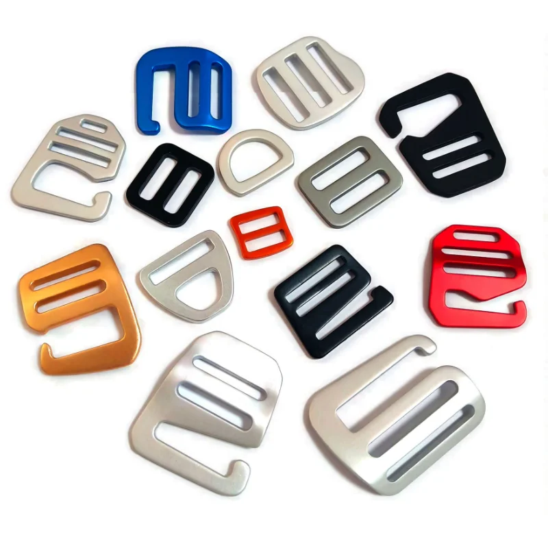Aluminum Tri-glide buckle 25mm ring adjustable buckle for luggage leather accessories
