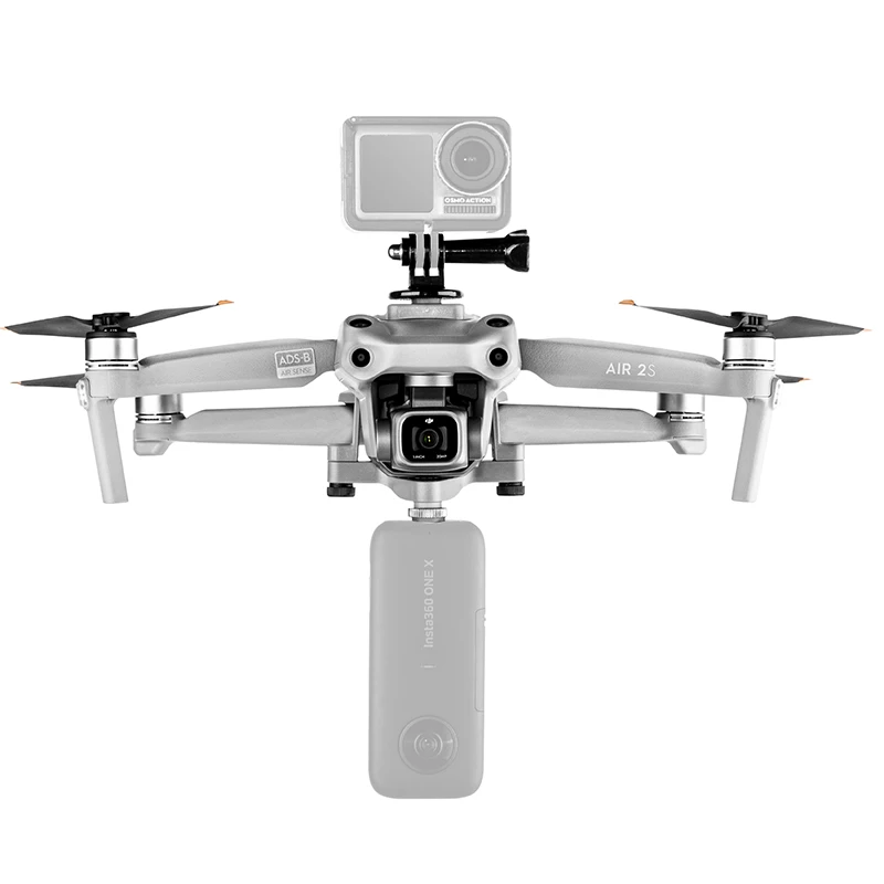 STARTRC Multifunctional Accessory Mount Mounting Bracket ABS for DJI Mavic Air 2 Drone with Extra Sport GOPRO Camera Mounting