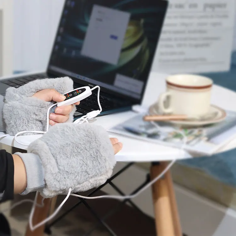 
Winter Anti Arthritis Hands Heating Warmer USB Heated Gloves 