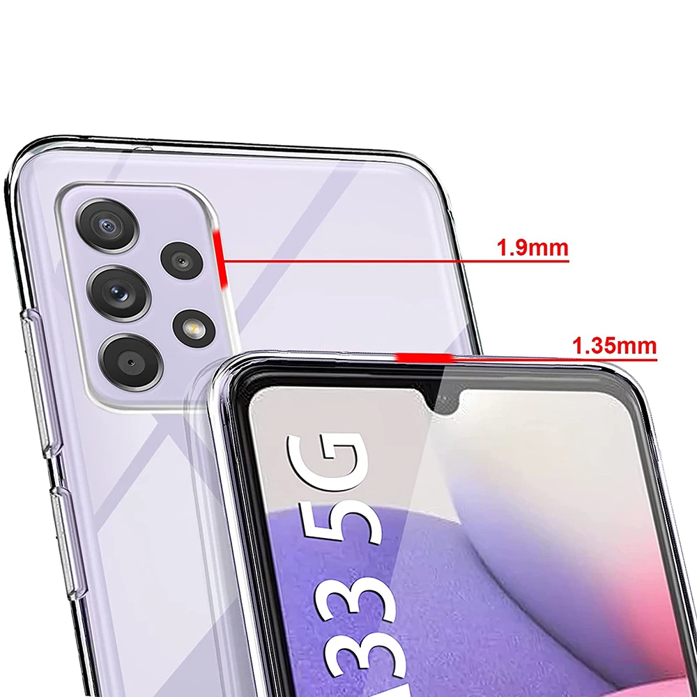 Soft TPU Coque Telephone For Samsung Galaxy A73 A53 A33 A13 A03 A72 A52 A32 5G Ultra Thin Clear Phone Case Funda For Samsung A73