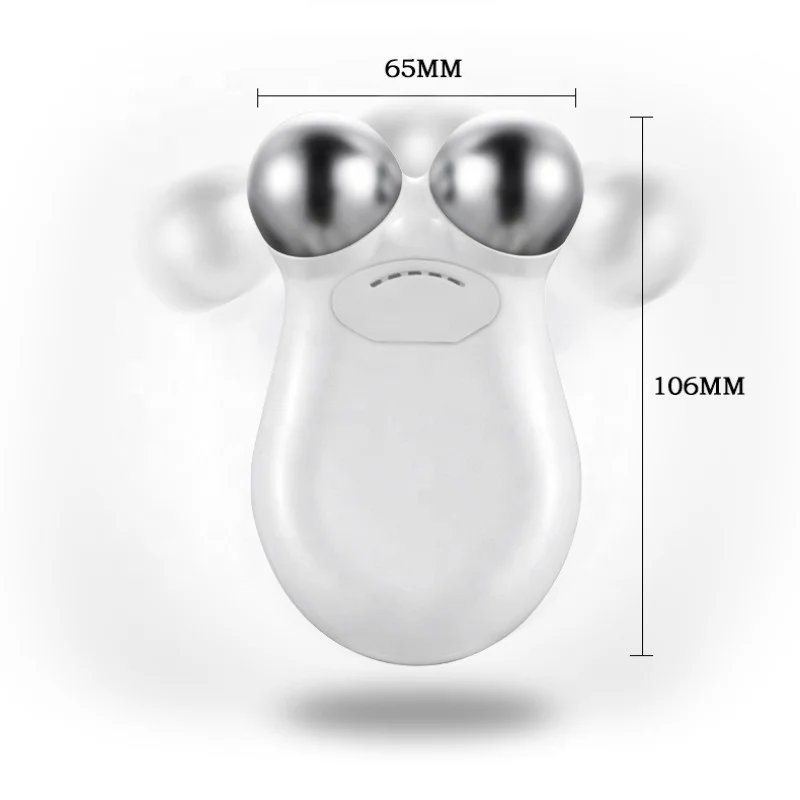 3D Face Roller  Anti Aging  Massage Tool  Microcurrent Face Lift Beauty Instrument Tightening Remover Wrinkle Metal Face Roller