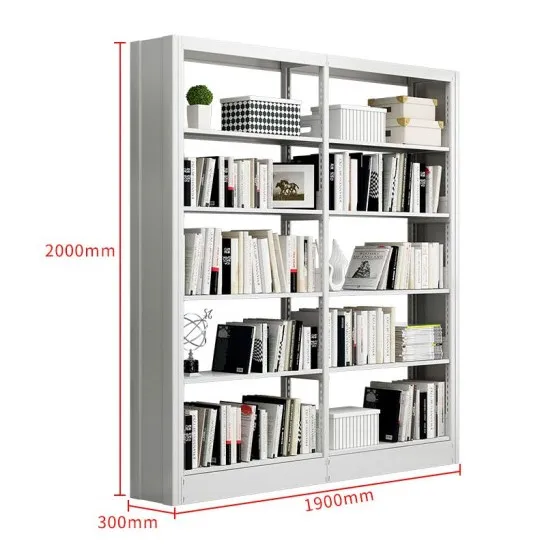 Furniture manufacturer wholesale bookshelves steel furniture library bookcase metal book shelf estante para libros