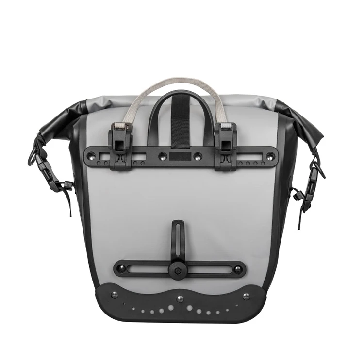 Custom 15L 25L Cycling 500D Pvc Waterproof Road Bicycle Transport Tail Trunk Seat Bag Mountain Rear Rack Bike Side Pannier Bag