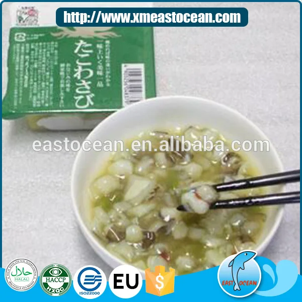Hot sale delicious Japanese flavor tako wasabi octopus cutting for sale
