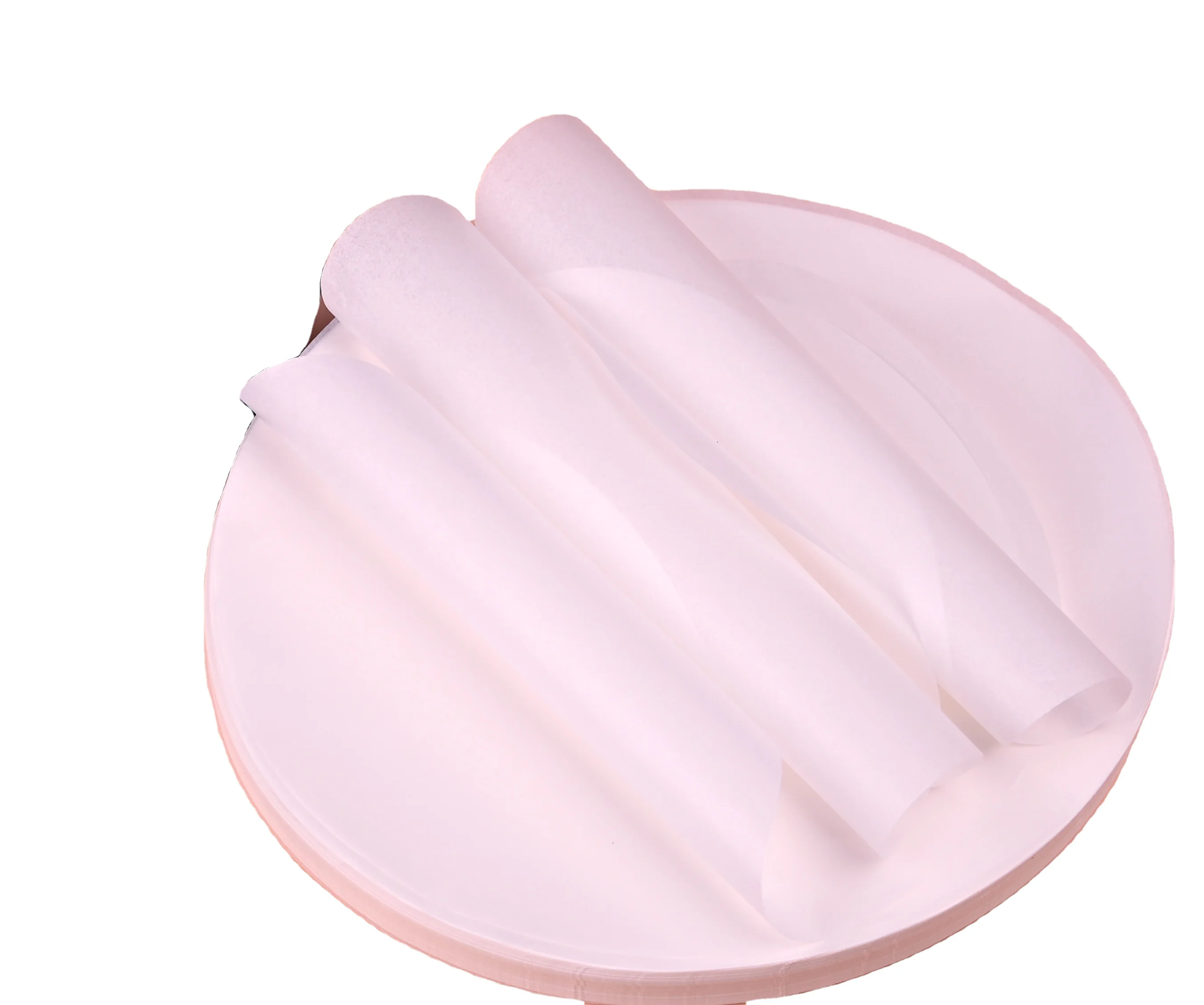 Factory production custom size baking paper round made by wood pulp for air fryer