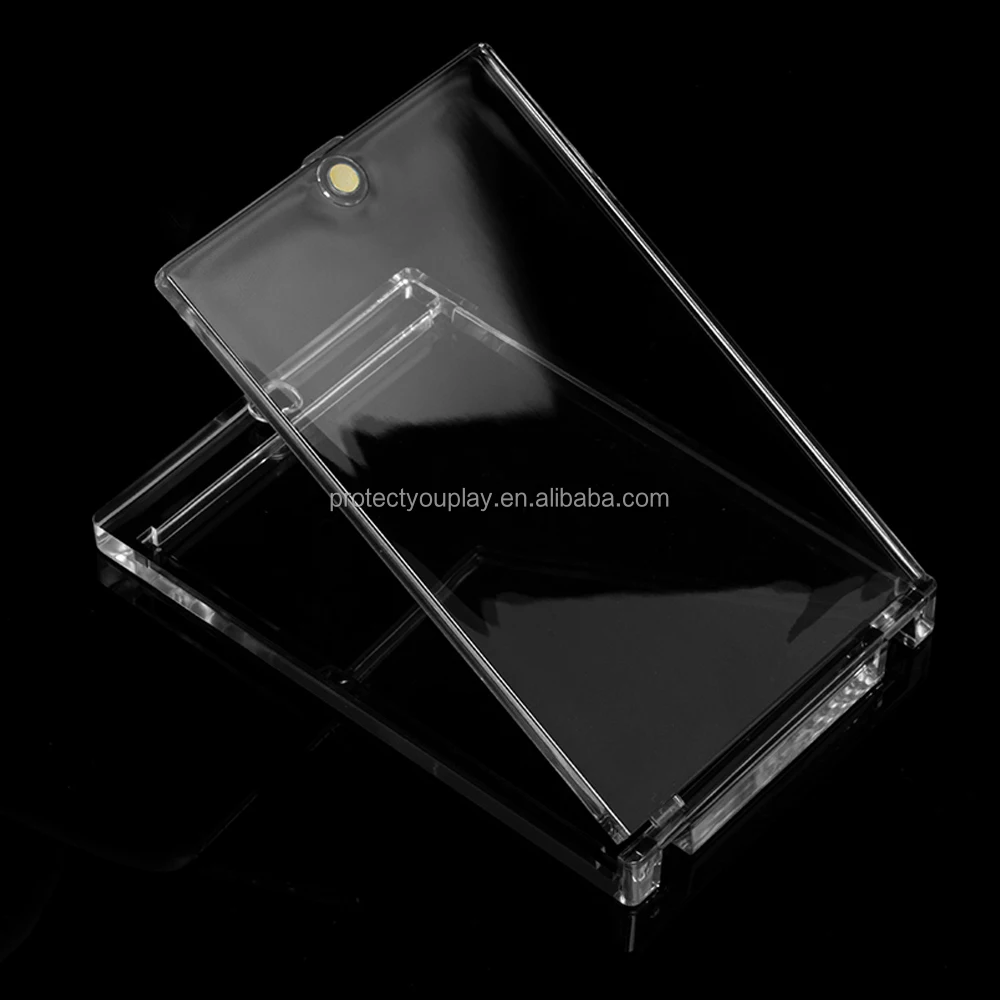 35 55 75 100 130pt Card Armor Magnet Loader Trading Baseball Card Magnetic Holder With Penny Sleeve Sleeved Card Magnetic Holder